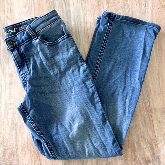 Jeans Bootcut Fille Cat & Jack - Taille 12, Délavage Moyen, Stretch, Taille Ajustable, Occasion Très Bon état